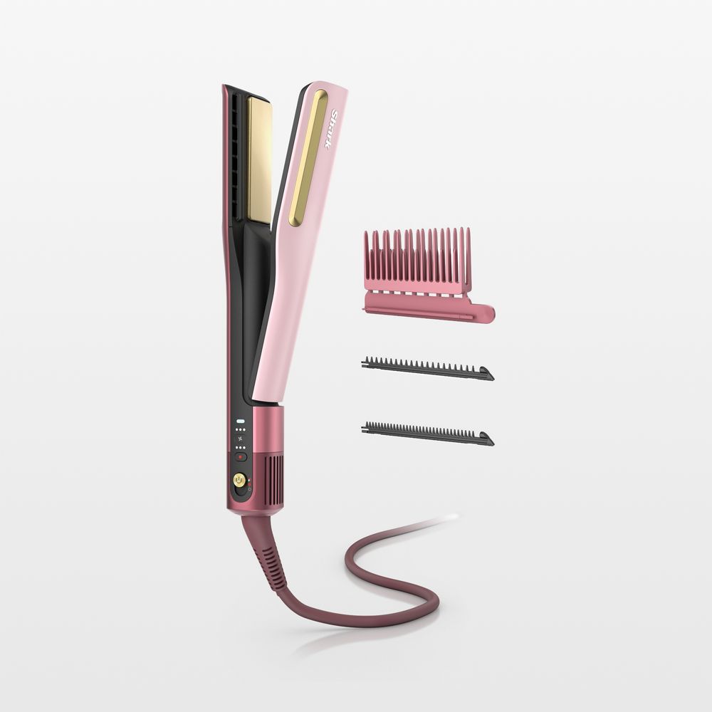 Shark SilkiPro Hair Straightener & Dryer in Rose Petal