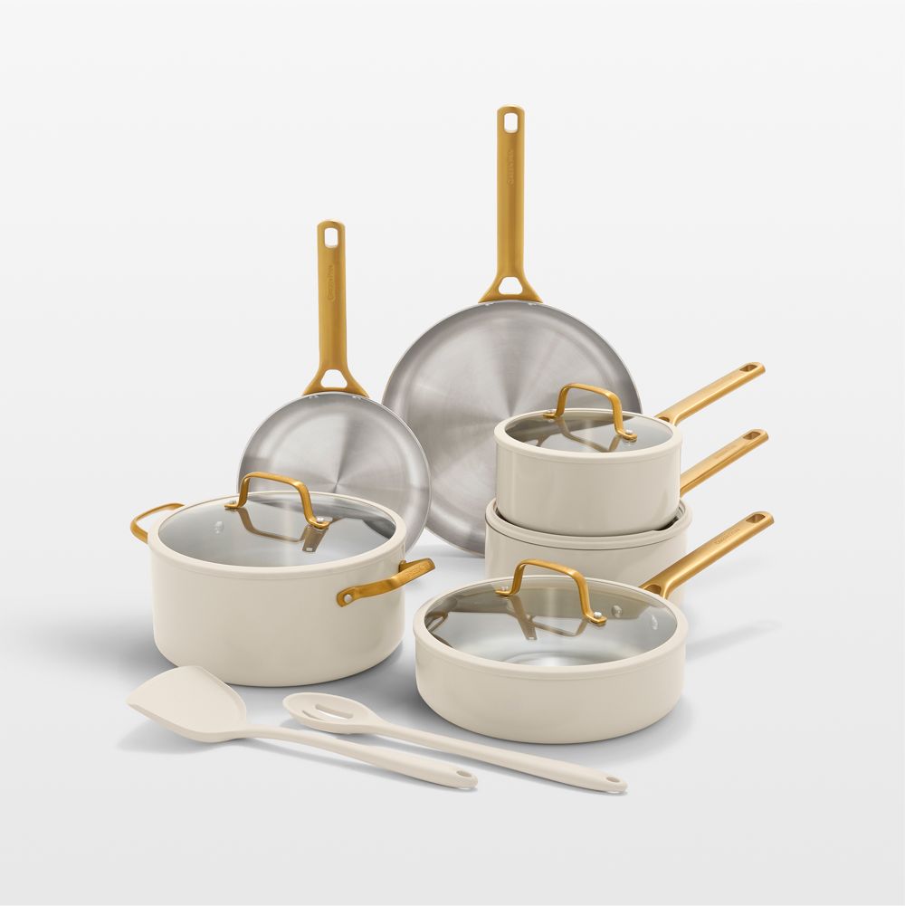 GreenPan Reserve Pro Cream 10-Piece Stainless Steel Cookware Set with Bonus Tools
