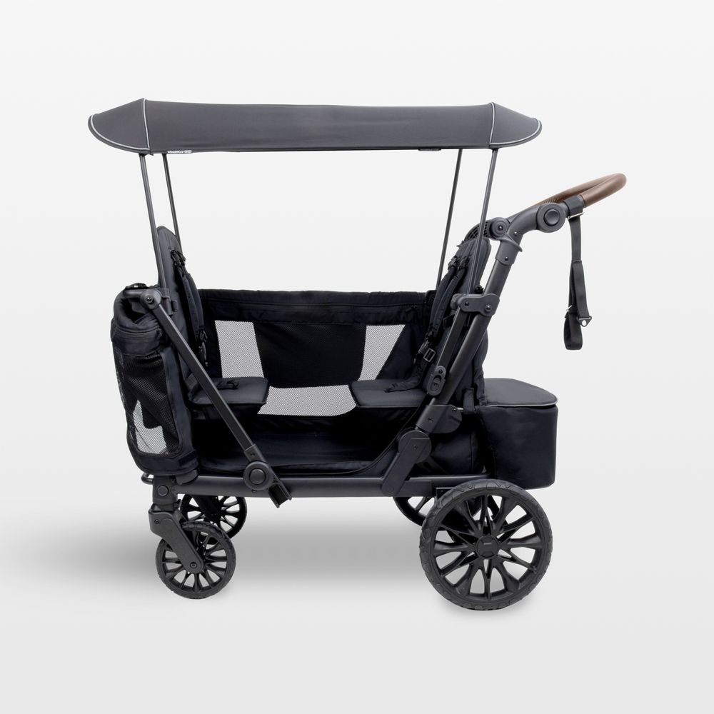 Wonderfold L2 Black Double Kids Stroller Wagon