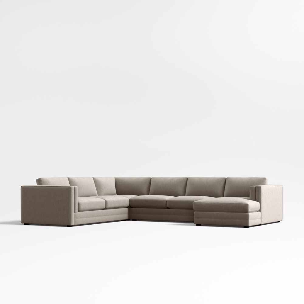Lakeview 4-Piece L-Shaped Sectional Sofa with Chaise Lounge