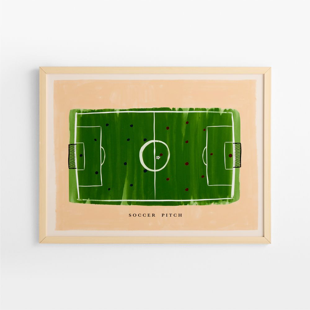 Pitch Perfect Soccer Field Framed Wall Art Print