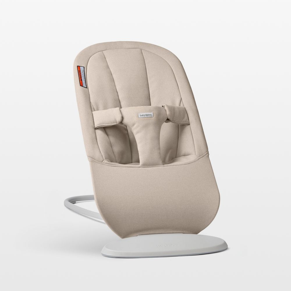 BABYBJRN Bouncer Begin Sand Grey Woven Baby Bouncer Chair