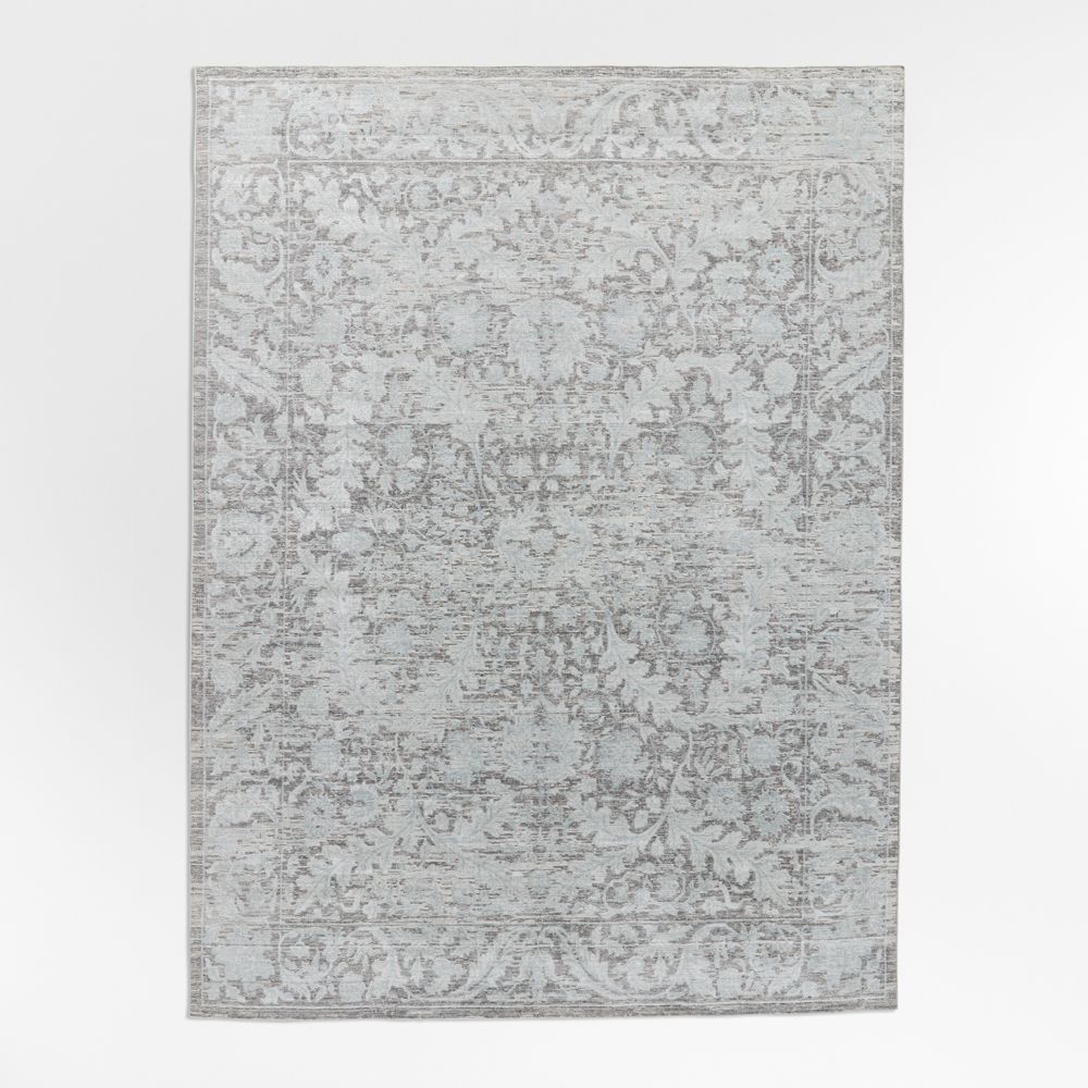 Winson Wool Blend Traditional Handwoven Light Blue Area