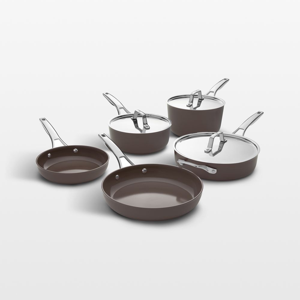 Calphalon Premier Ceramic Nonstick Fond 8-Piece Cookware Set