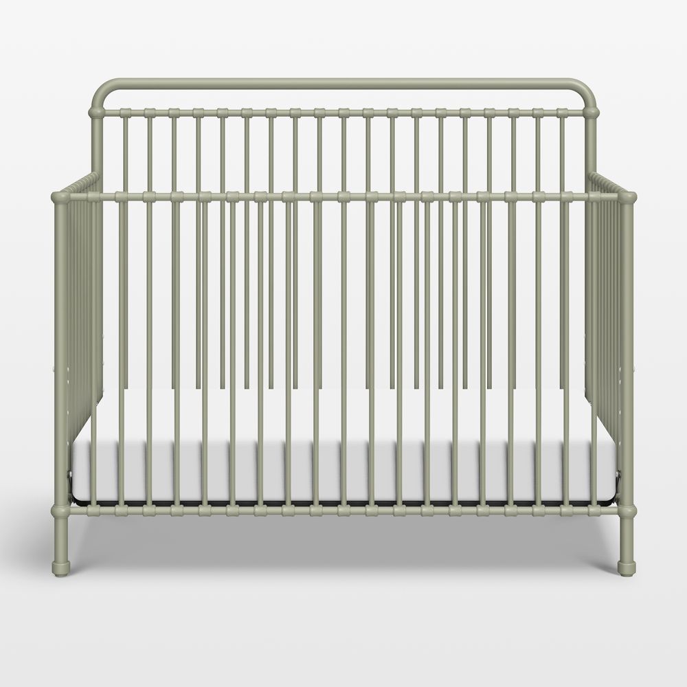 Namesake Winston Heirloom Sage Iron 4-in-1 Convertible Crib