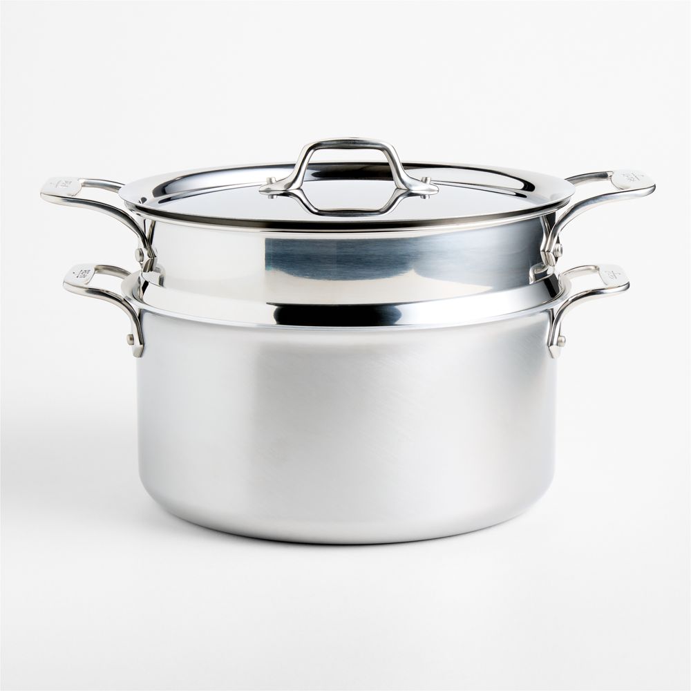 All-Clad D3 Curated Stainless Steel 8-Qt. Simply Strain Multipot with Insert
