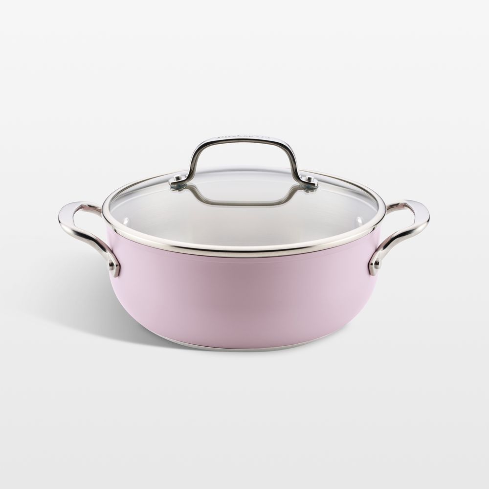 KitchenAid Wildflower 3-Ply Stainless Steel 4-Qt. Casserole with Lid