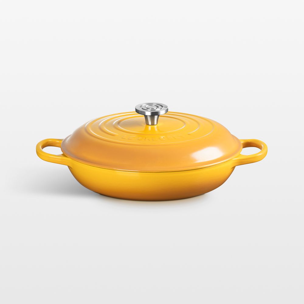 Le Creuset Signature 3.5-Qt. Nectar Enameled Cast Iron Braiser