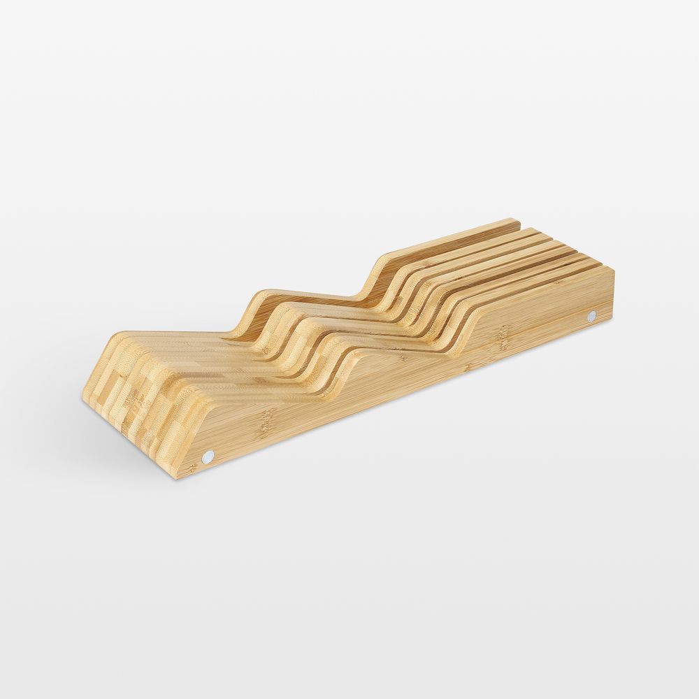 Global Seiso 7-Slot Bamboo Knife Organizer