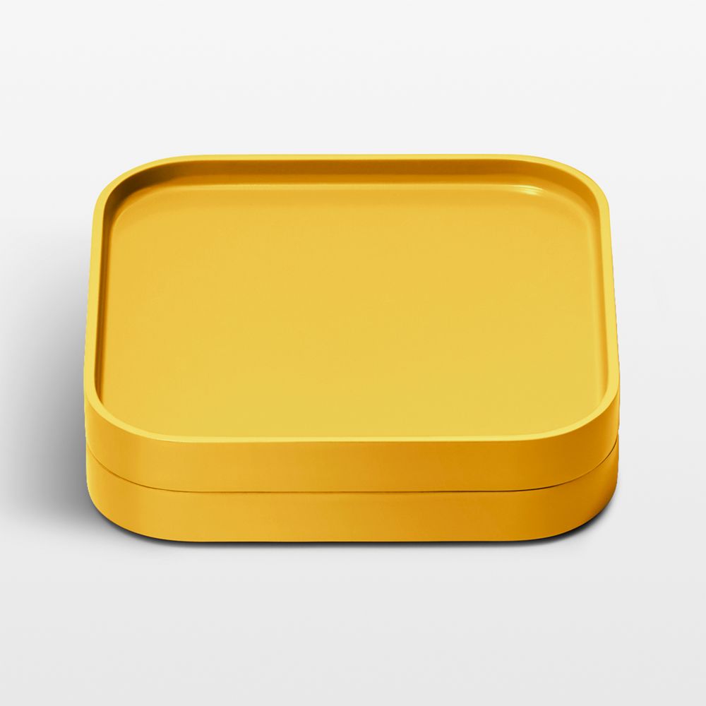 Caraway Marigold Ceramic-Coated Spoon Rest, Set of 2