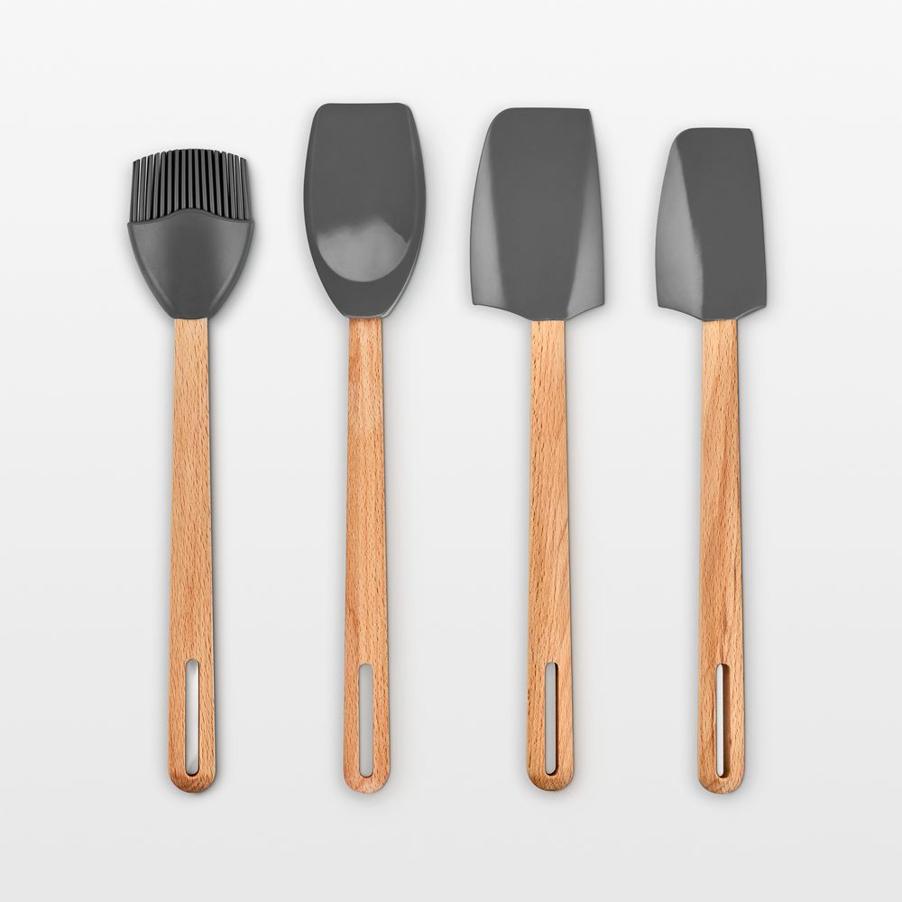 Le Creuset Signature 4-Piece Oyster Silicone Tool Set