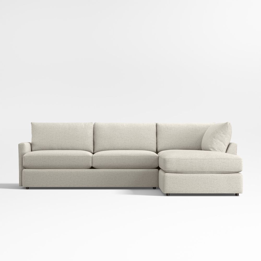 Lounge Classic 2-Piece L-Shaped Sectional Sofa with Corner Bumper
