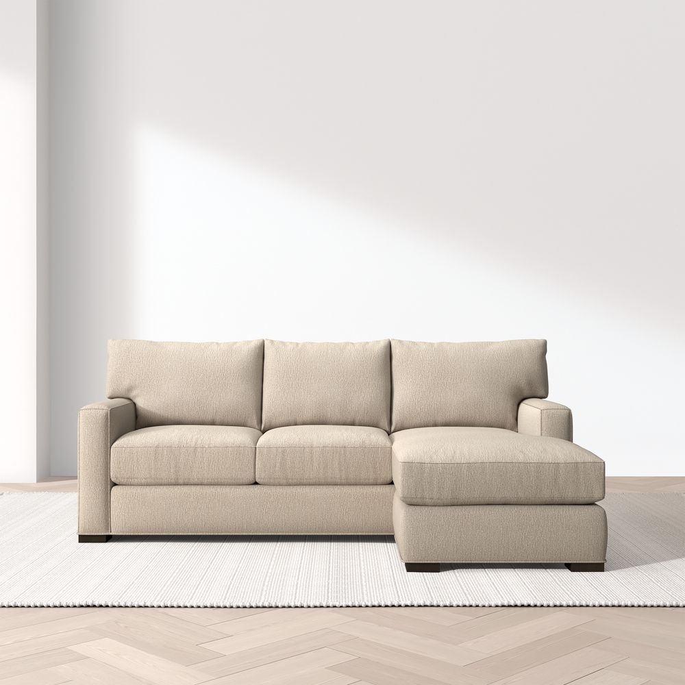 Axis Classic 88" Reversible Storage Chaise Lounge Sectional Sofa- Image 3