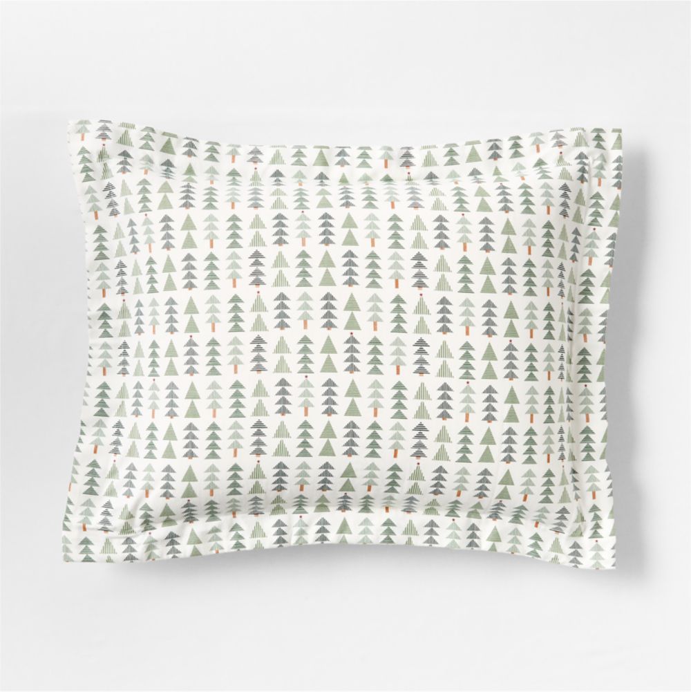 Supercozy Oh Christmas Tree Organic Flannel Kids Pillow Sham