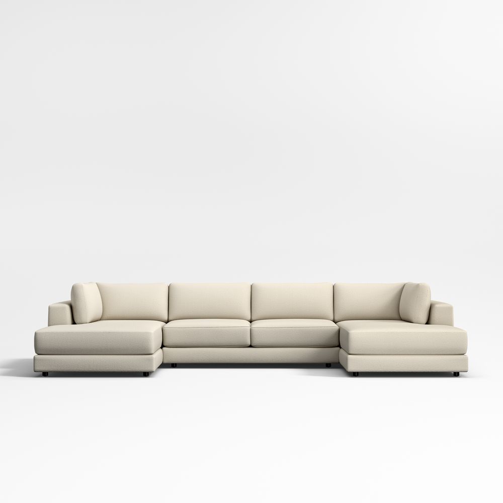 Peyton 3-Piece U-Shaped Sectional Sofa with Double Corner Bumper