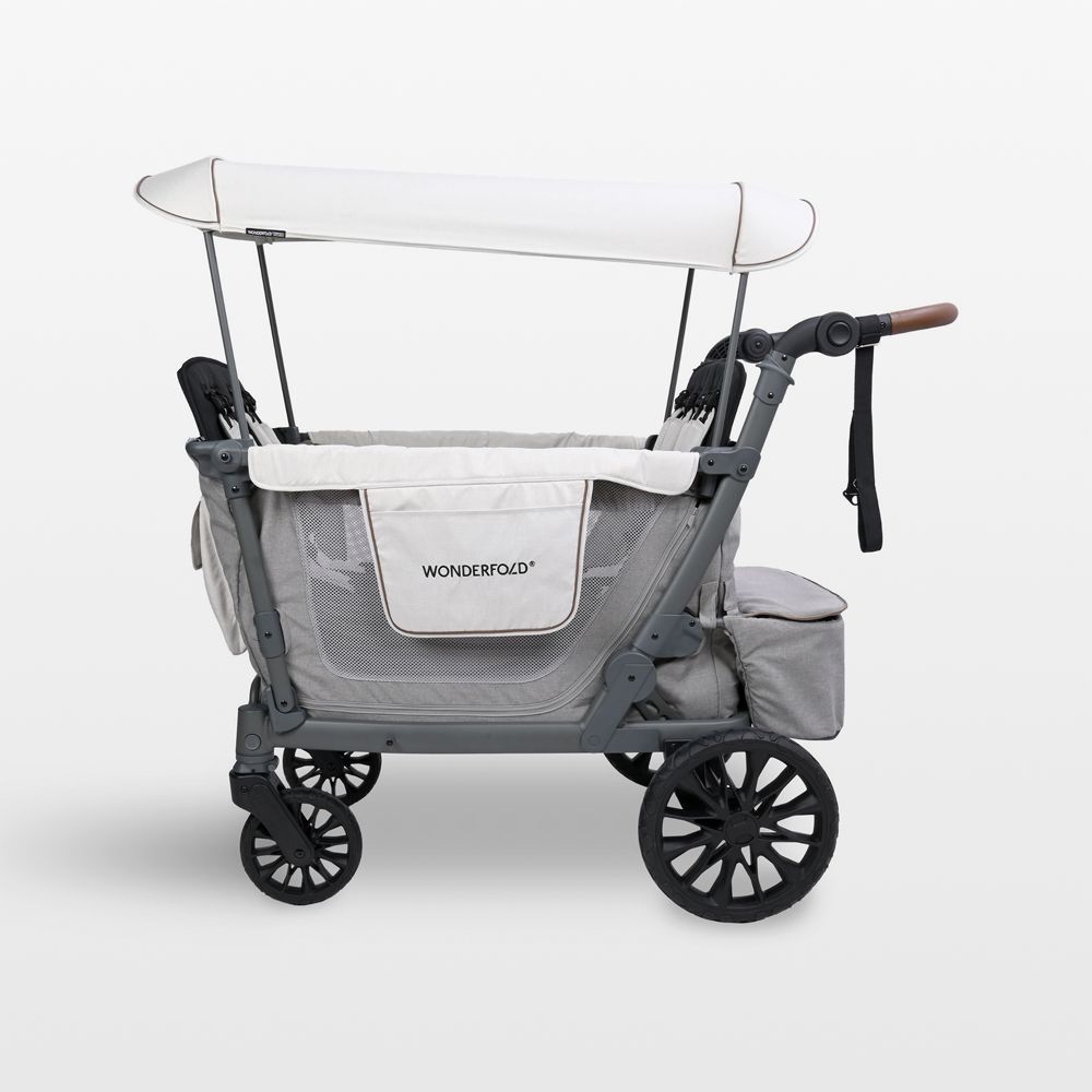 Wonderfold L4 Grey Quad Kids Stroller Wagon