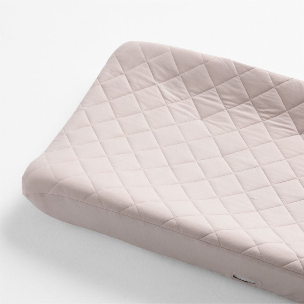 Comfy Tee Whisper Solid Lilac Rose 100% Organic Cotton Jersey Baby Changing Pad Cover