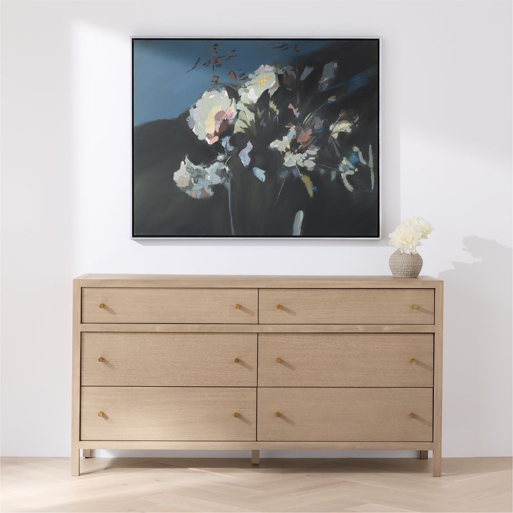 "Into The Blue" by Kichael Bonofiglio 46.5" x 37.5" Framed Wall Art Print
