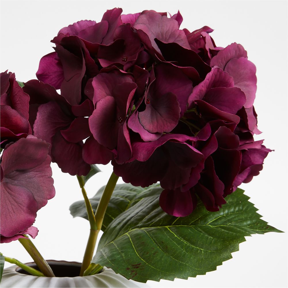 Alternative view of Faux Burgundy Hydrangea Stem 20" by Abigail Ahern