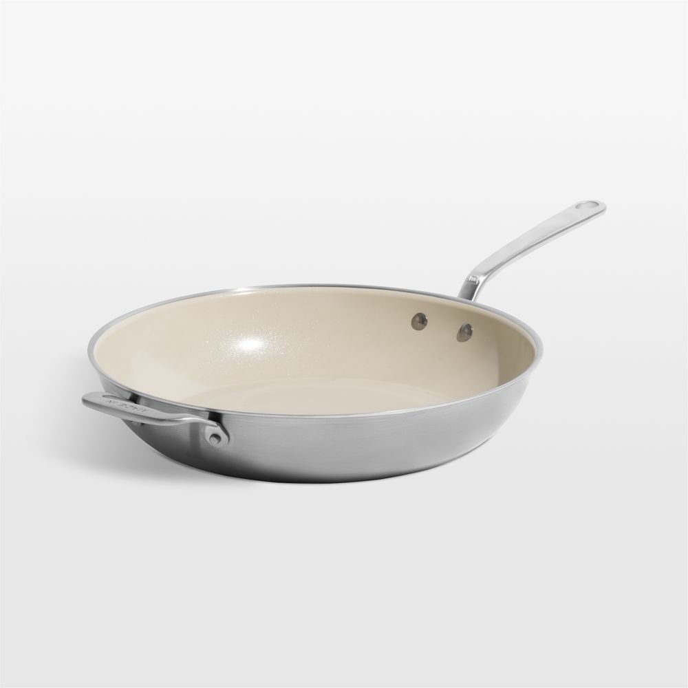 Made In CeramiClad Nonstick 6-Qt. Weeknight Pan with Stainless Steel Hardware