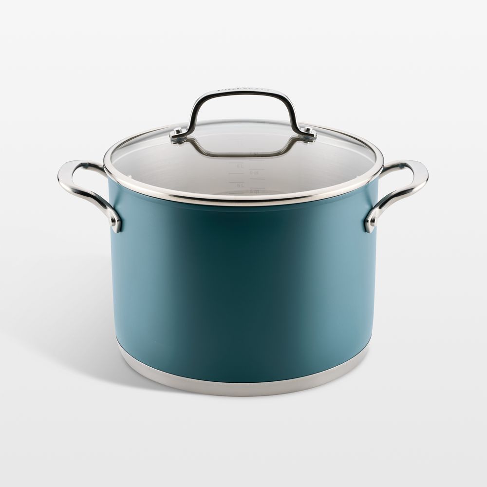 KitchenAid Agave 3-Ply Stainless Steel 8-Qt. Stockpot with Lid