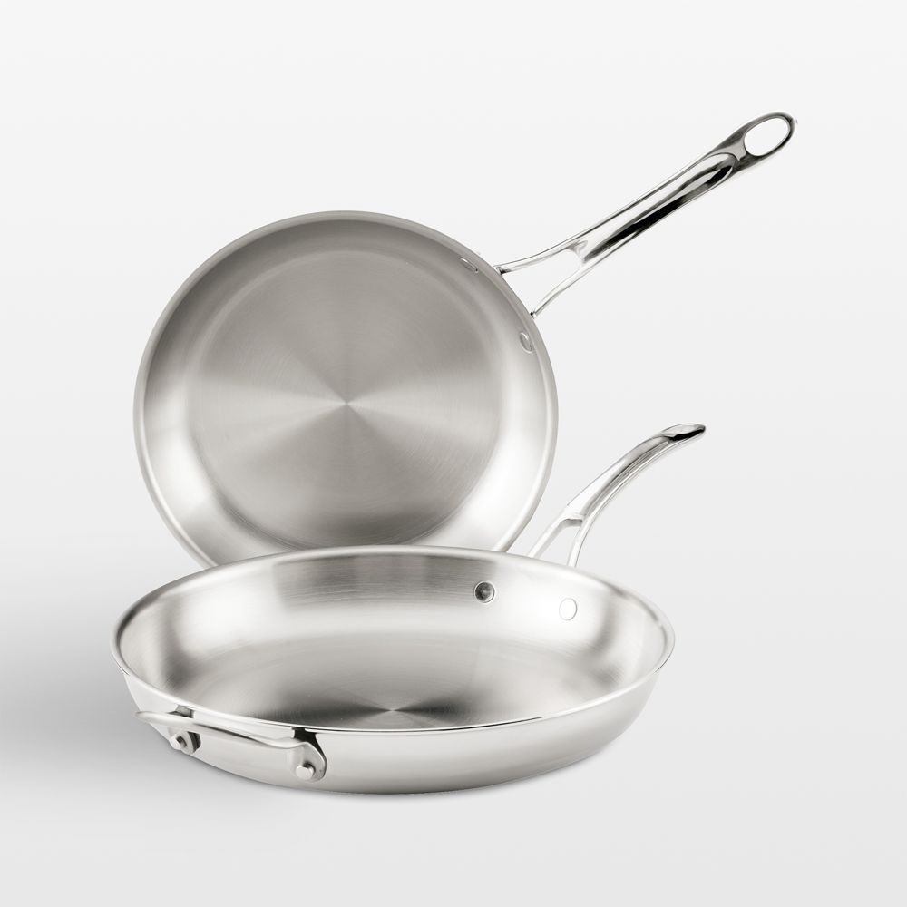 Anolon Everlast Stainless Steel Tri-Ply 10" & 12.5" Fry Pan Set