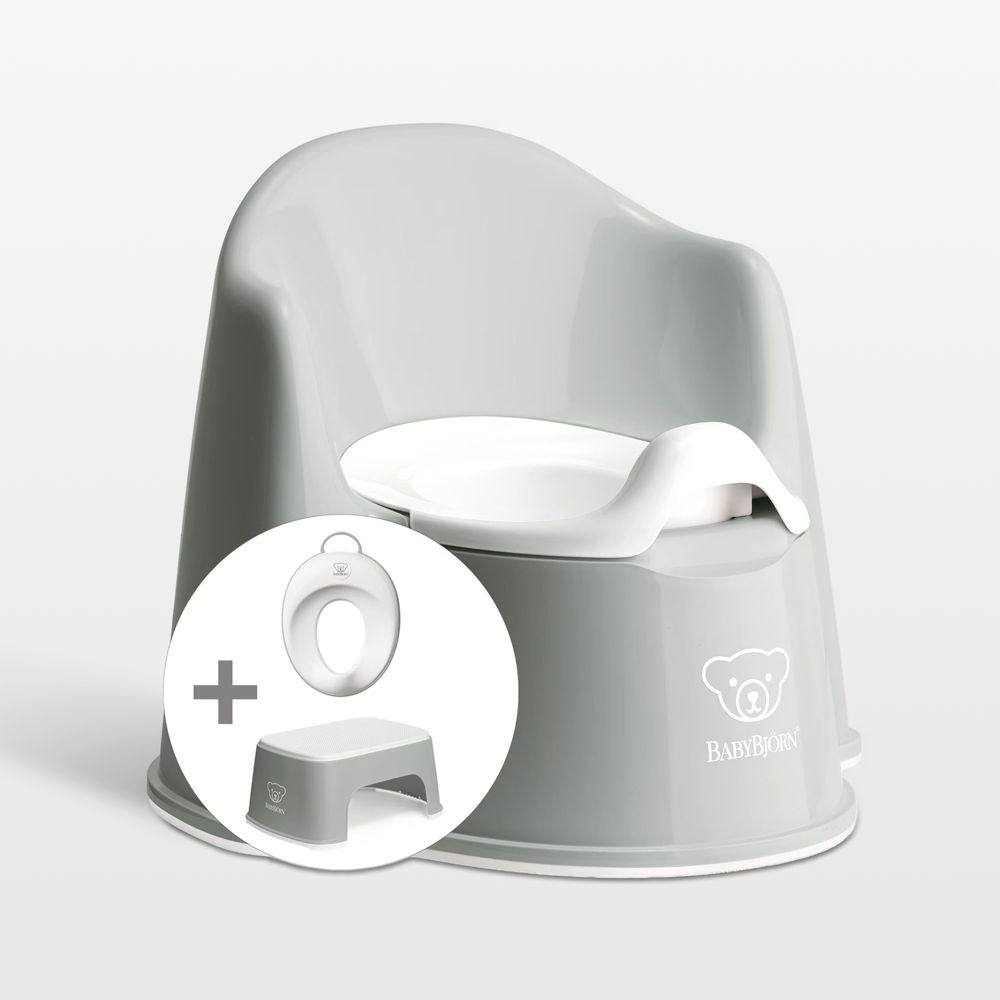 BABYBJRN Grey and White Potty Training Bundle