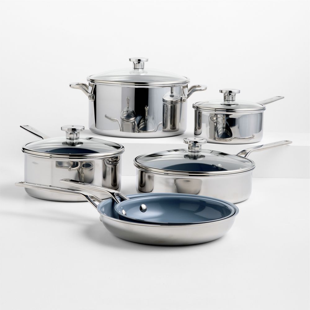KitchenAid Design Series Luminaire Ceramic Nonstick 5-Ply 10-Piece Cookware Set