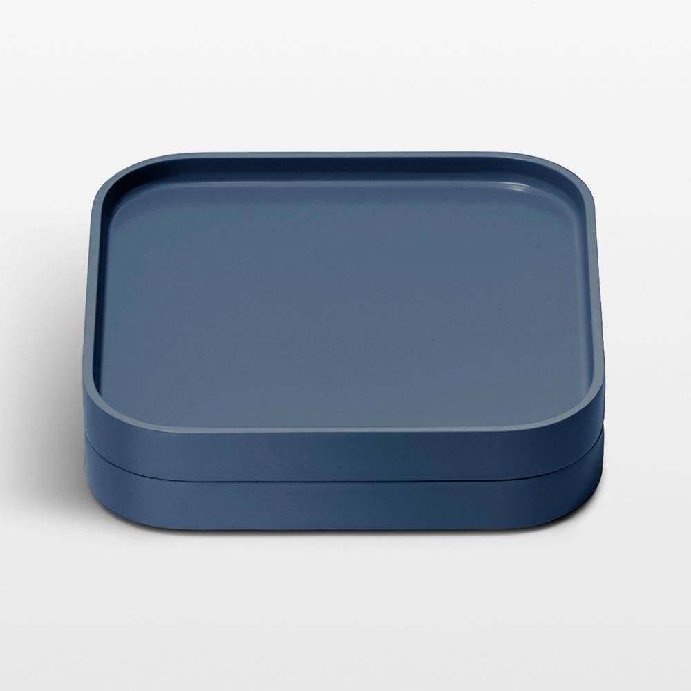 Caraway Navy Ceramic-Coated Spoon Rest, Set of 2