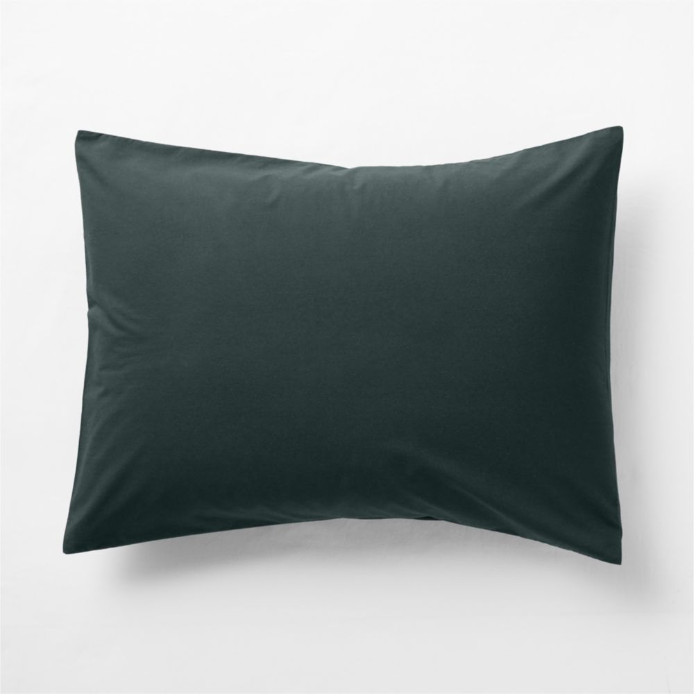 Cozy Cloud Spruce Green Organic Washed Cotton Kids Duvet Sham