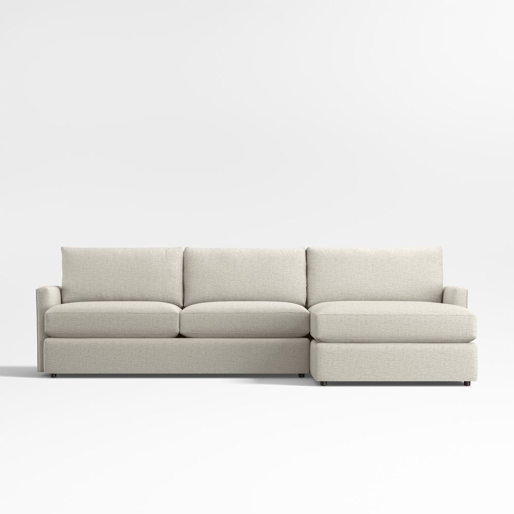 Lounge Classic 2-Piece Sectional Sofa with Chaise Lounge