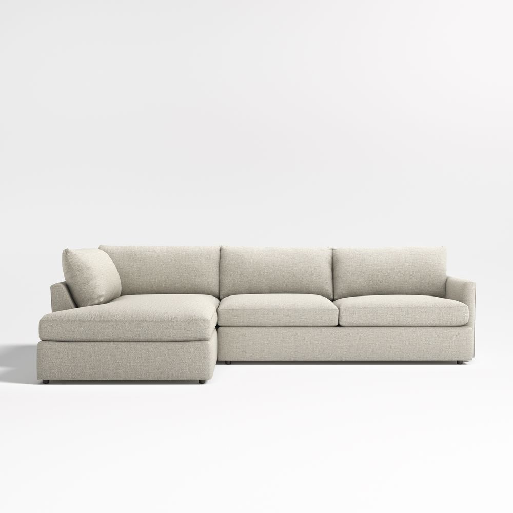 Lounge Deep 2-Piece L-Shaped Sectional Sofa with Corner Bumper