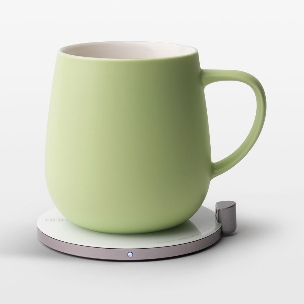 Ohom Ui Verde Green Heated Coffee Mug