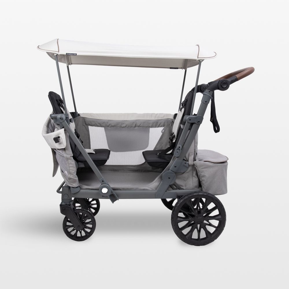 Wonderfold L2 Grey Double Kids Stroller Wagon