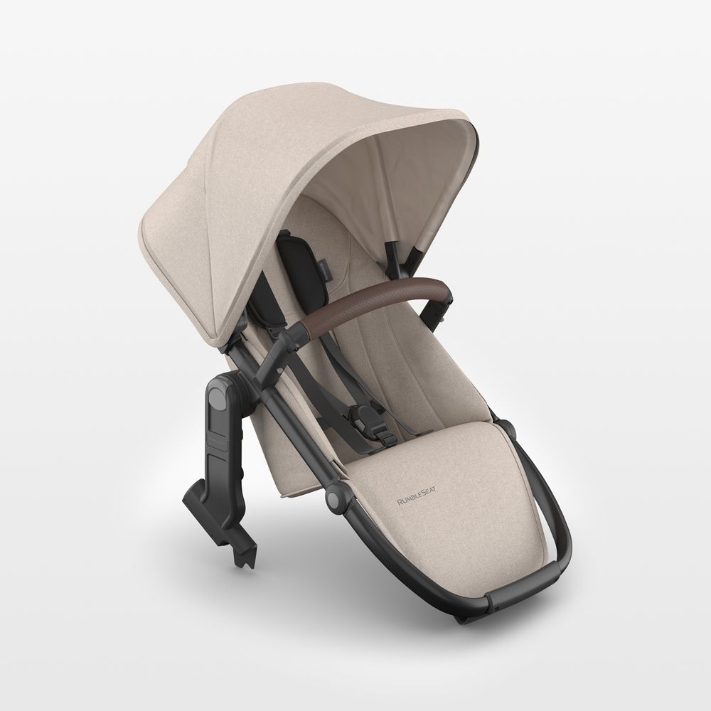 UPPAbaby RumbleSeat V3 Ada Sandstone Melange with Carbon Frame Baby Stroller Seat
