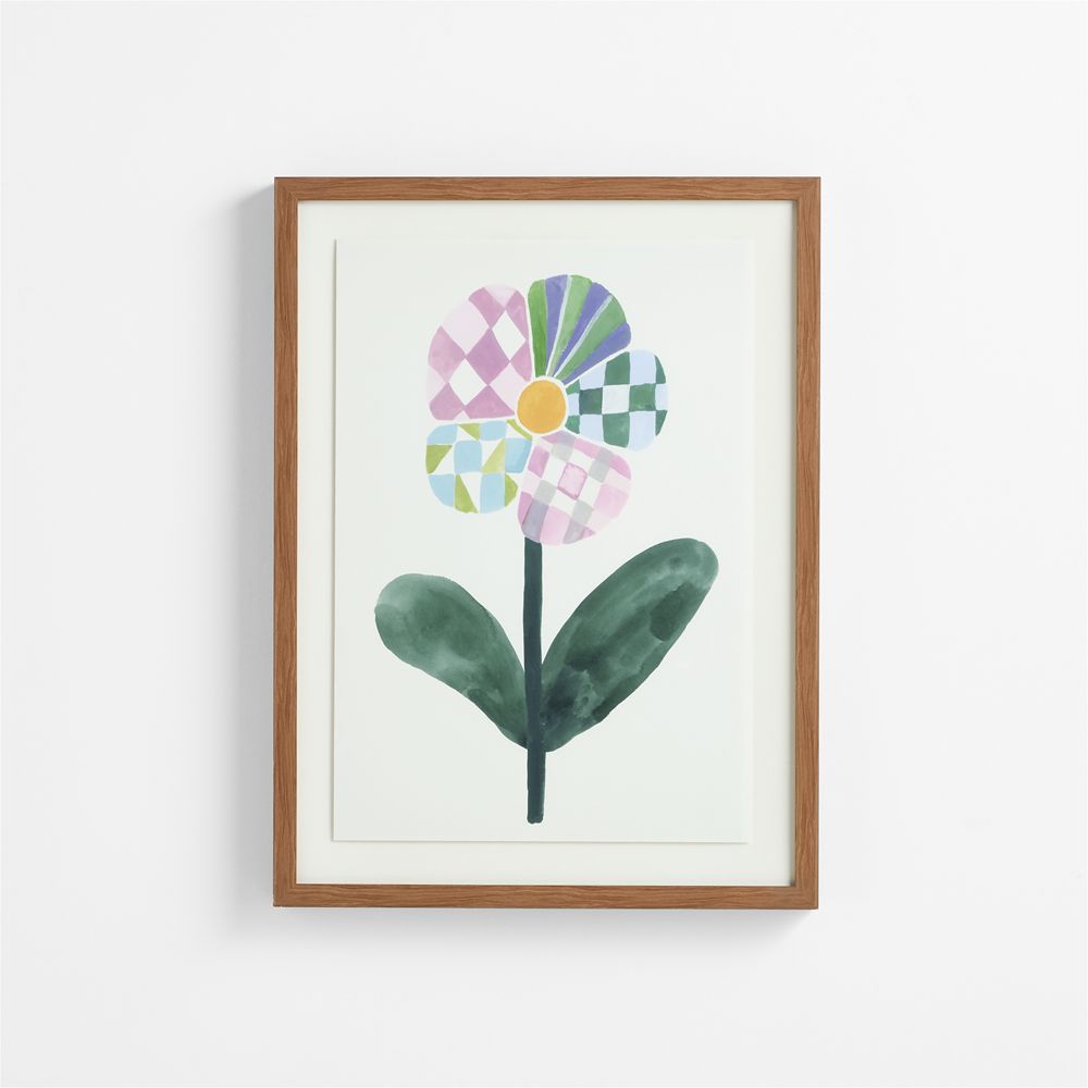 Patchwork Flower by Gemma Koomen Framed Wall Art Print