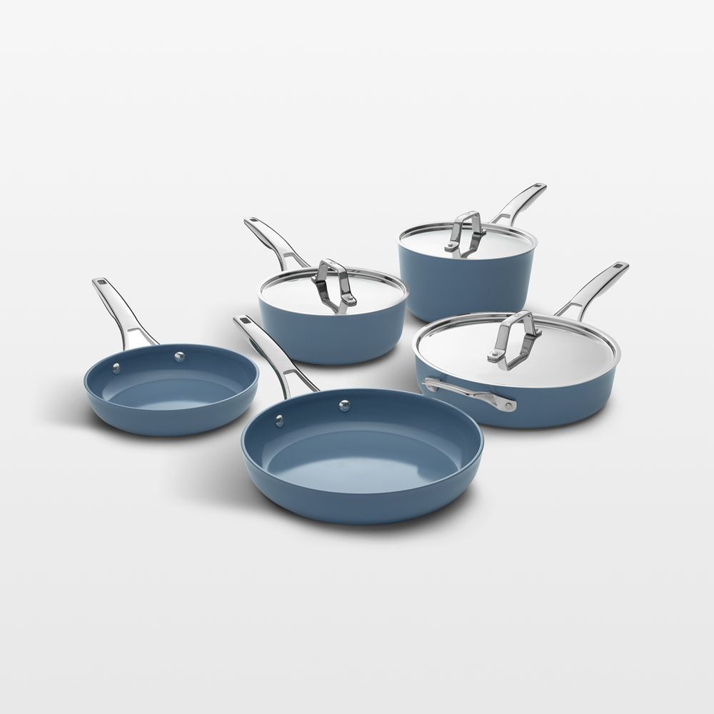 Calphalon Premier Ceramic Nonstick Macaron 8-Piece Cookware Set
