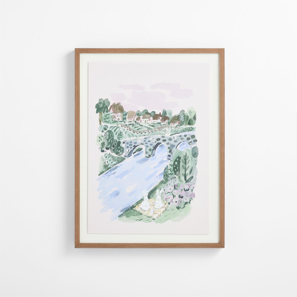 Bunny Picnic by Jimmy Thompson Framed Wall Art Print