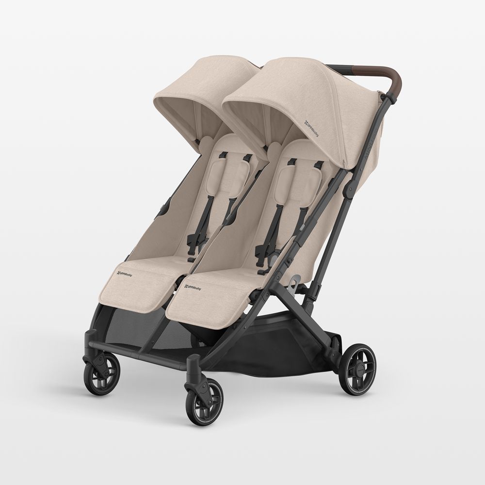 UPPAbaby Ada Sandstone Melange Minu Duo Double Baby Stroller