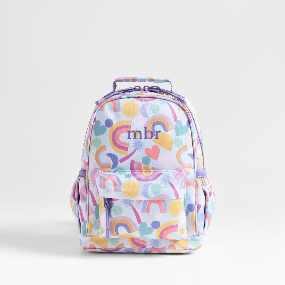 Rainbow Dreamer Small Kids Backpack with Side Pockets
