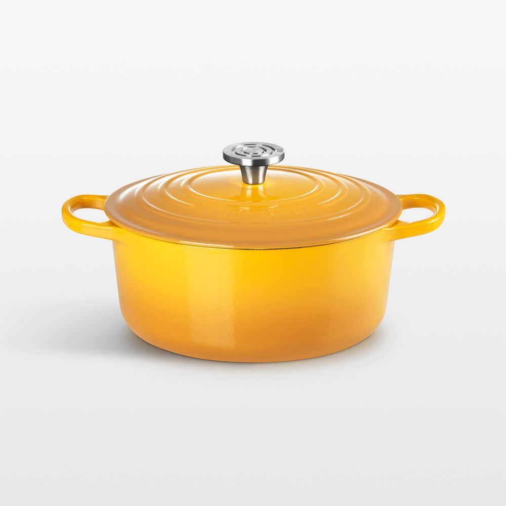 Le Creuset Signature 5.5-Qt. Nectar Enameled Cast Iron Round Dutch Oven