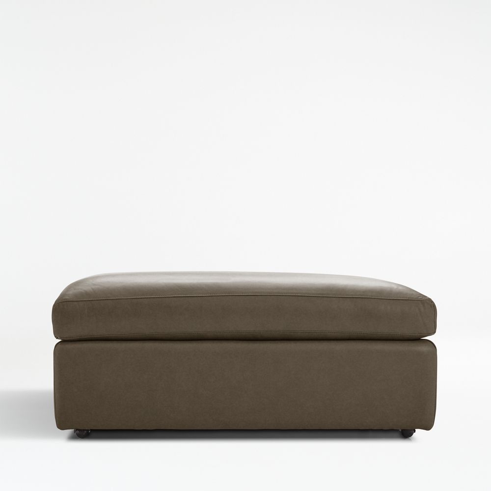 Lounge 43" Leather Ottoman and a Half