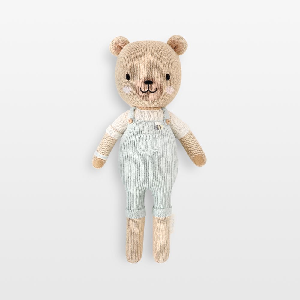 Cuddle+Kind Little Charlie Honey Bear Yarn Doll