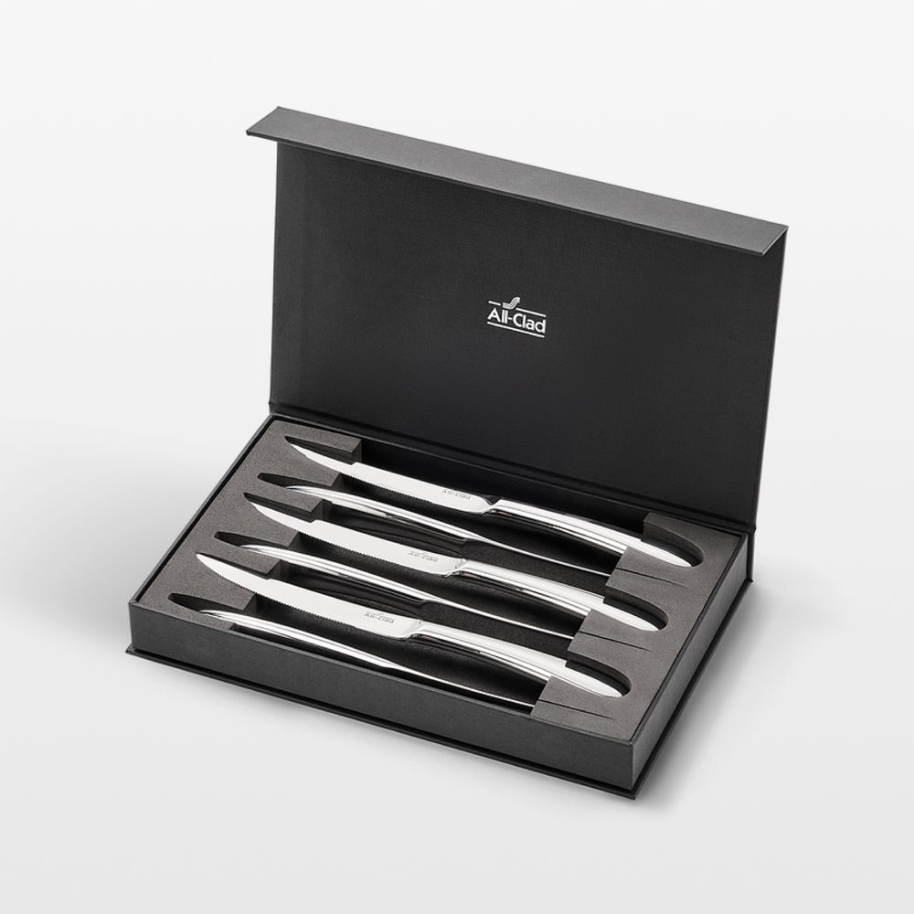 All-Clad Forged 6-Piece Stanless Steel Steak Knife Set with Gift Box