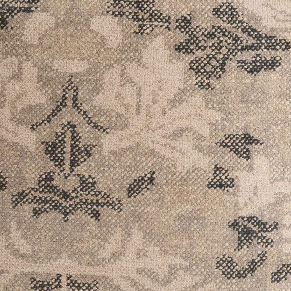 Ennis Performance Traditional Handknotted Grey Rug Swatch 12"x18"