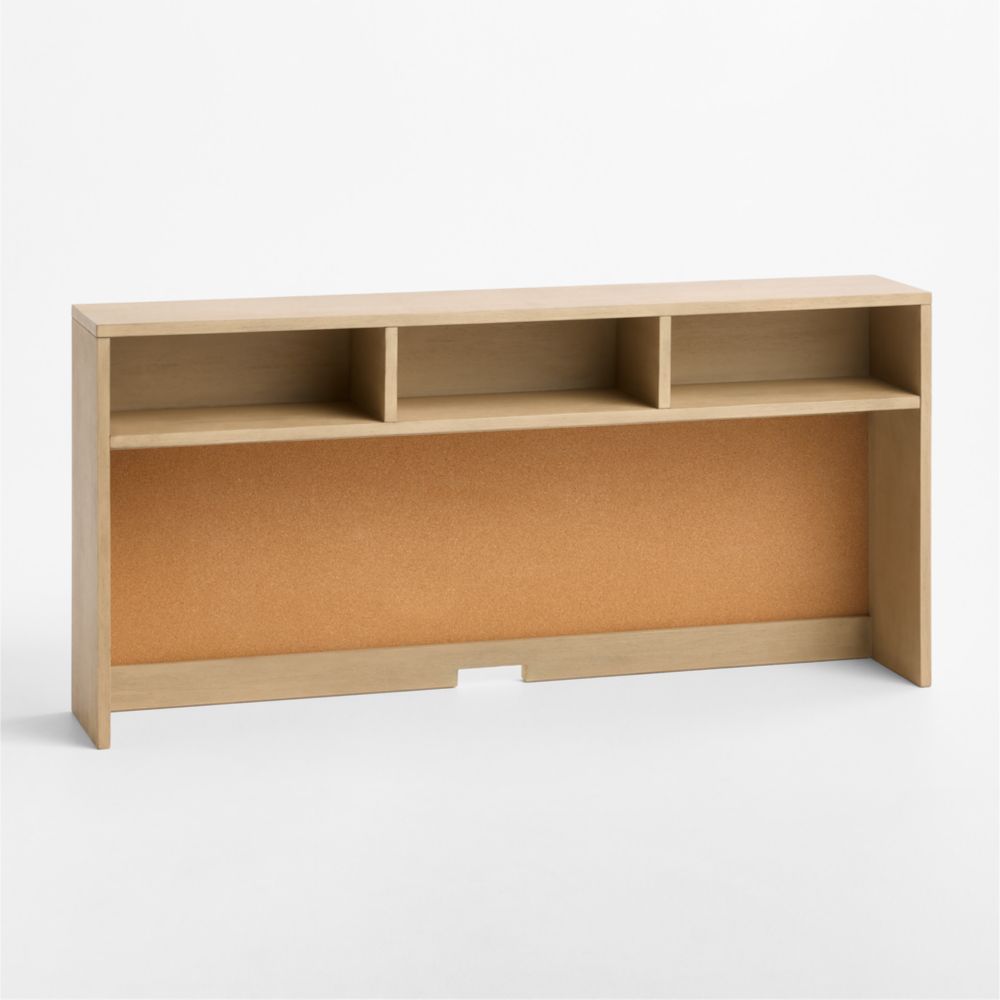 Parke Weathered Natural Wood Kids Desk Hutch
