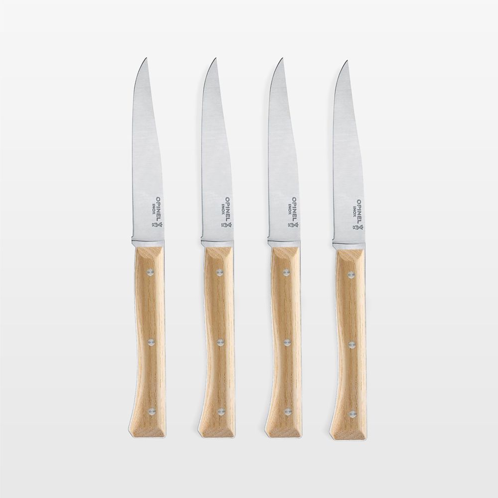 Opinel Facette Ashwood Steak Knives, Set of 4