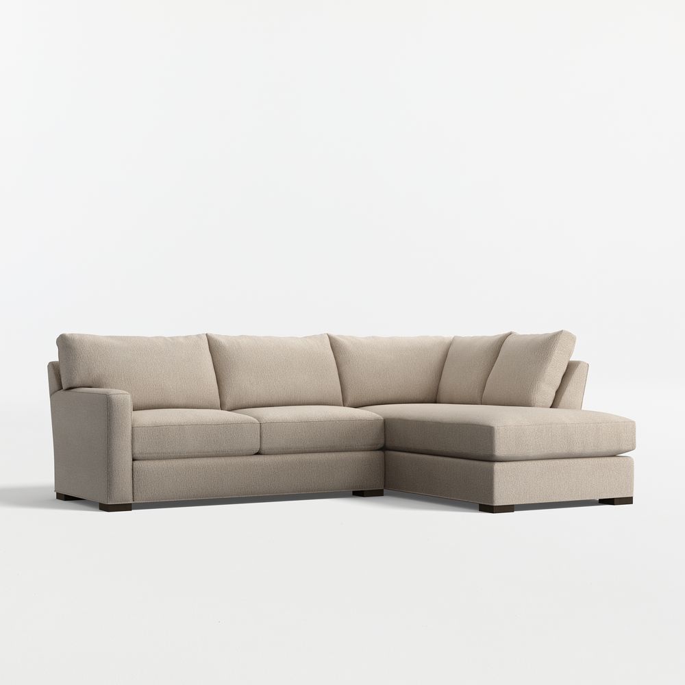 Axis Classic 2-Piece L-Shaped Sectional Sofa with Corner Bumper