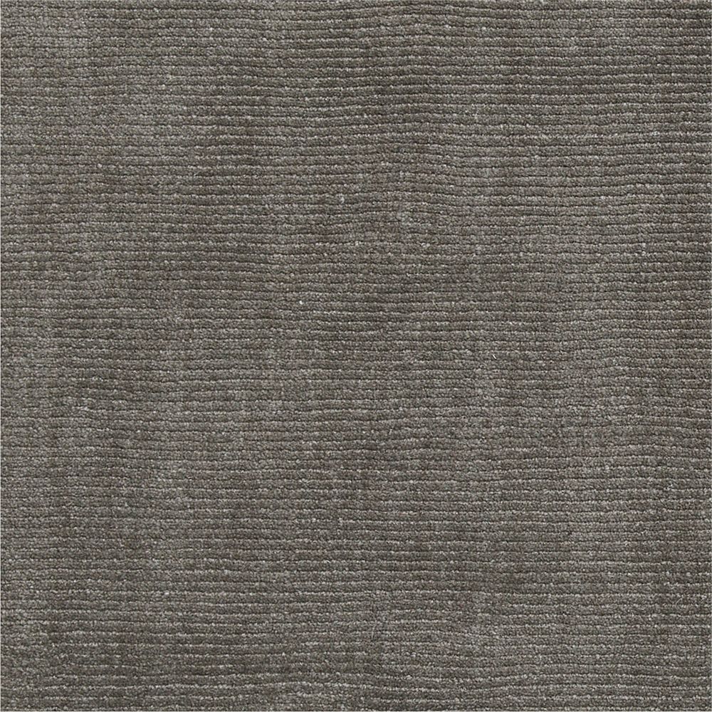 Windsor Wool Handwoven Charcoal Grey Rug Swatch 12"x18"