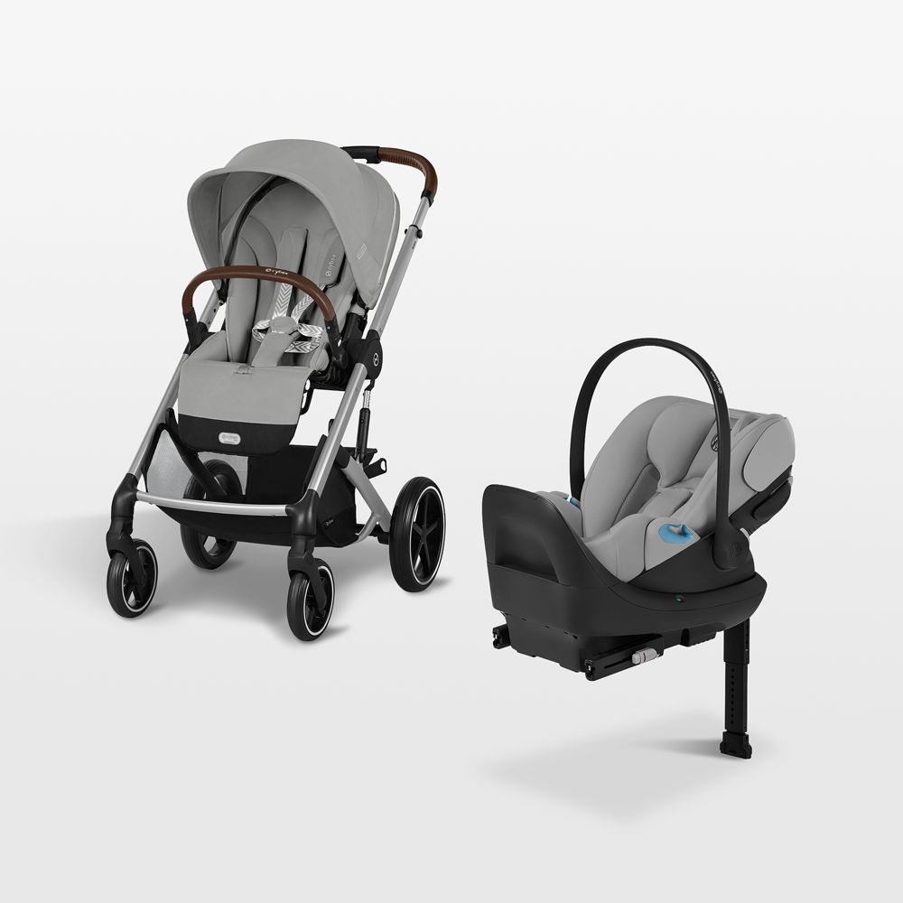 Cybex Balios S Lux Stone Grey All Terrain Baby Stroller + Cloud G Pro Travel System